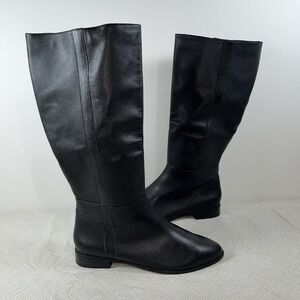 Part &‎ Parcel Women's The Ridding Boot Black Soft Leather Sz 8 Tall Y2K Classic
